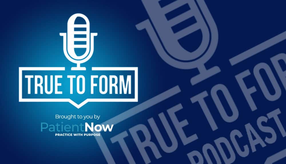 true to form podcast logo by patientnow