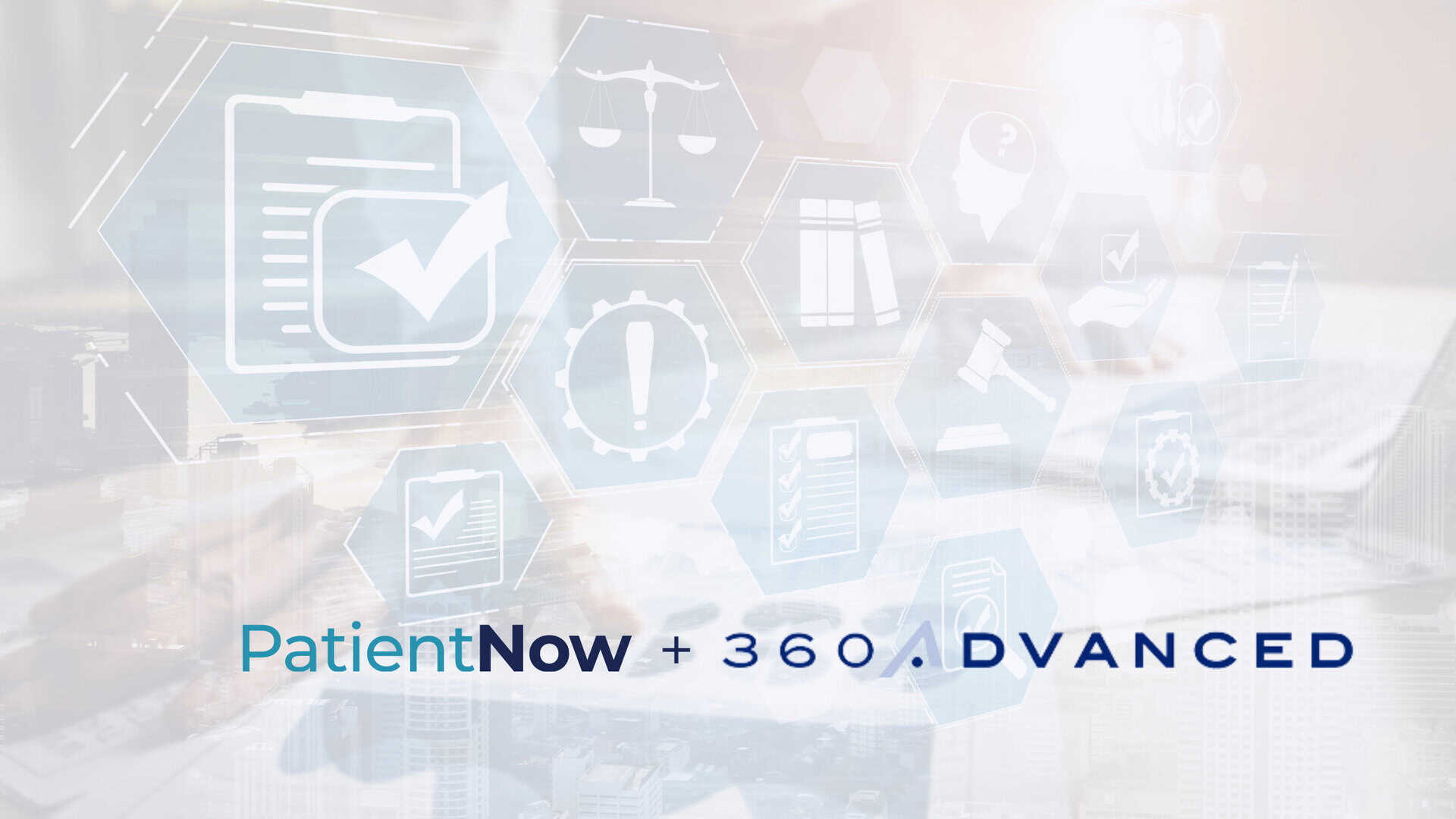 PatientNow logo and 360 Advanced logo