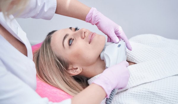 A Woman at a Beauty Salon